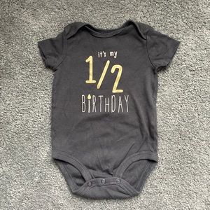 Half birthday onesie - 6 months